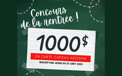 1000 $ en carte-cadeau Addison Électronique