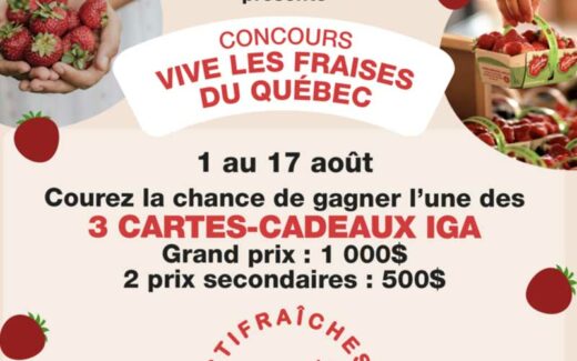 2000 $ en cartes-cadeaux IGA