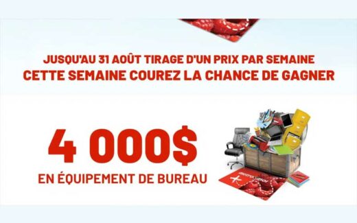 4000 $ en équipement de bureau