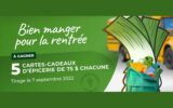 5 cartes‑cadeaux de 75 $ à l'épicerie de votre choix