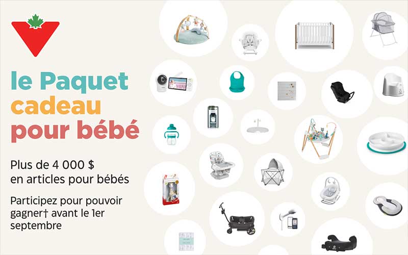 Un paquet cadeau pour bébé (4211 $)