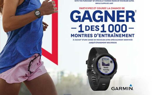1000 montres intelligentes Garmin (480 $ chacune)