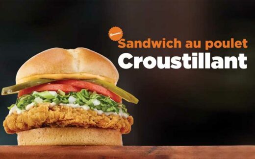 Un an de sandwichs au poulet croustillant