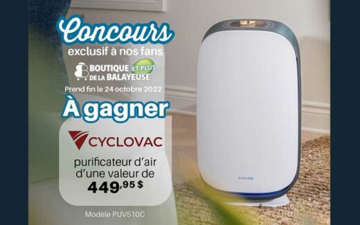 Un purificateur d'air Cyclo Vac de 450 $