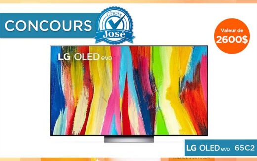 Un téléviseur 65 pouces OLED LG de 2600 $