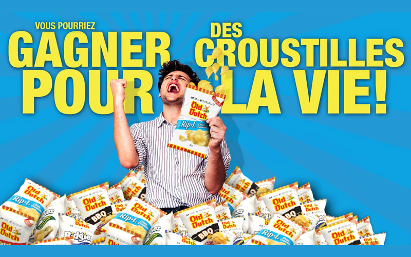 Des croustilles Old Dutch gratuites à vie (5000 $)