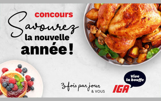 3 cartes-cadeaux IGA de 1000 $ chacune