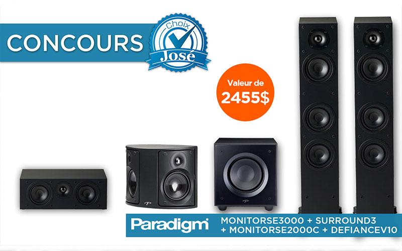 Un ensemble de haut-parleurs Paradigm de 2455 $