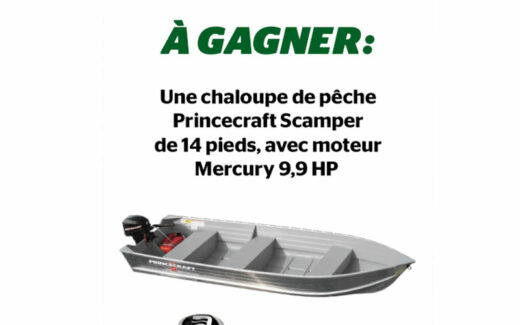 Une chaloupe de pêche de 9200 $