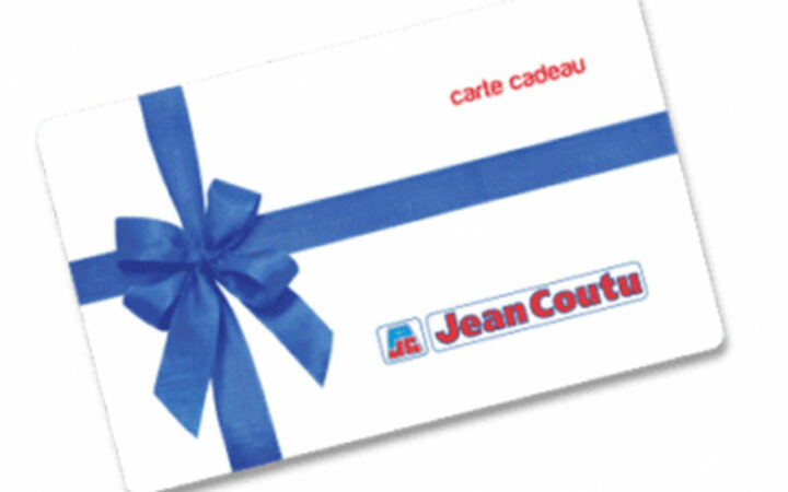 20 cartes-cadeaux Jean Coutu de 100 $