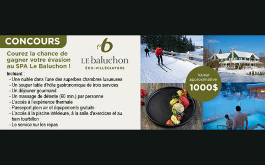 Un certificat-cadeau Baluchon Éco-villégiature de 1000 $