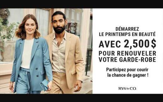 Une carte cadeau RW&CO. de 2500 $