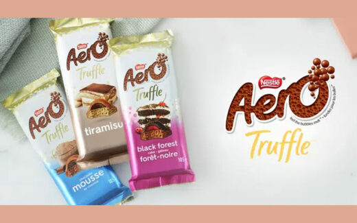 20 000 barres de chocolat AERO Truffle