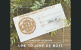 Un certificat cadeau Une touche de bois de 500 $