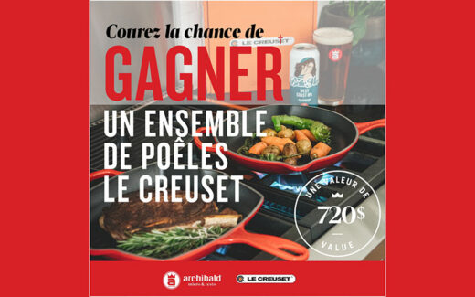 Un ensemble de poêles Le Creuset de 720 $