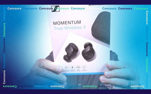 Une paire des écouteurs Momentum 3 de Sennheiser