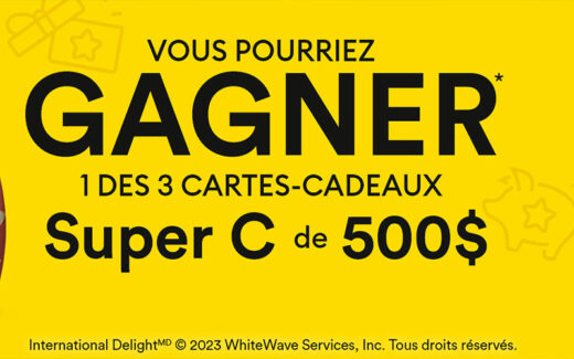 3 cartes-cadeaux Super C de 500 $