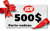 30 cartes-cadeaux IGA de 500 $ chacune