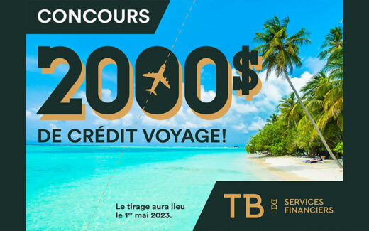 Un crédit voyages de 2000 $