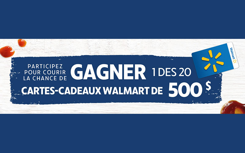 20 cartes cadeaux Walmart de 500 $ chacune