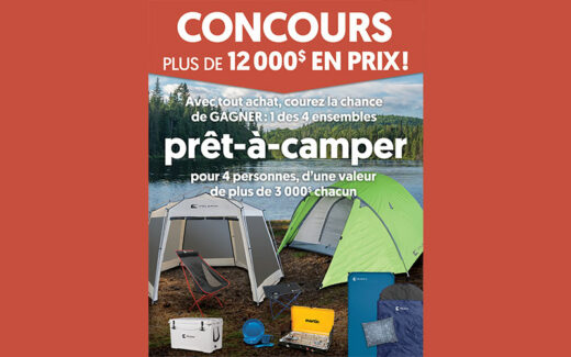 4 ensembles Prêt-à-camper de 3000 $ chacun