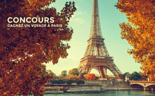 5 voyages pour deux à Paris (14 200 $ chacun)