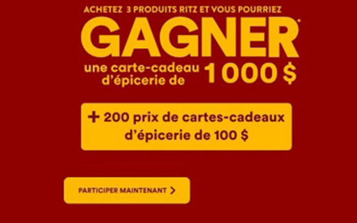 Une carte-cadeau d'épicerie de 1000 $