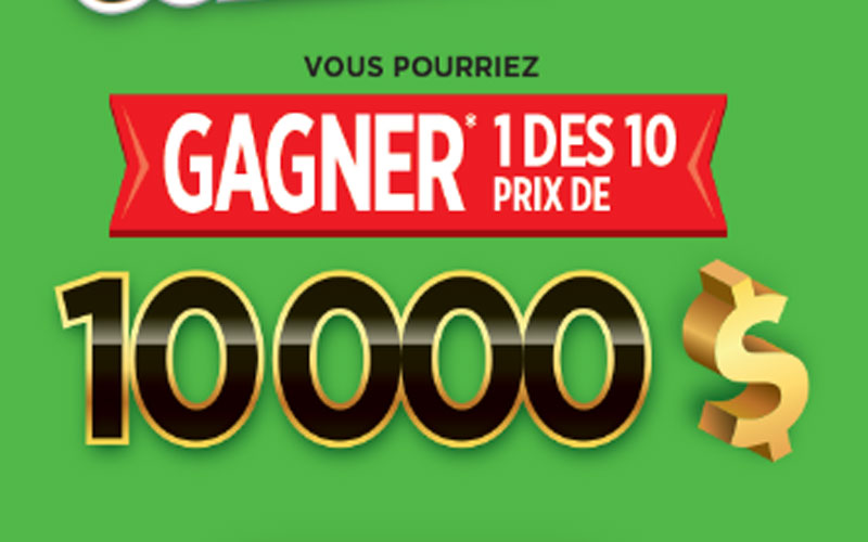 10 prix de 10 000 $ chacun