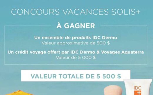 Un crédit voyage de l’agence Aquaterra de 5000 $