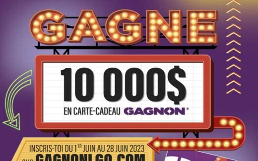 Une carte-cadeau GAGNON de 10 000 $