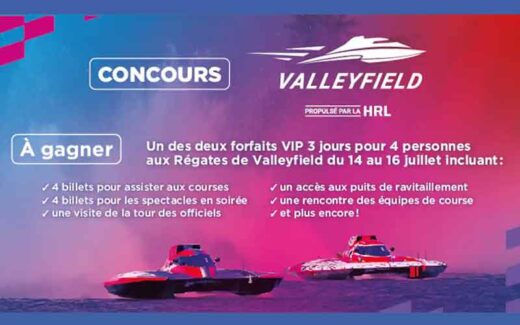 2 forfaits 3 jours aux Régates de Valleyfield (800 $ chacun)