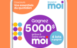 20 000 $ en argent divisé en 4 prix de 5 000 $