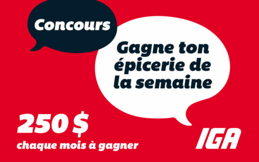 6 cartes-cadeaux IGA de 250 $