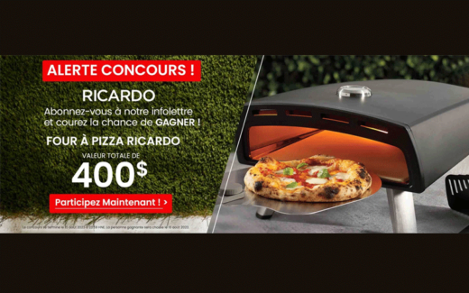 Un four à pizza Ricardo de 400$
