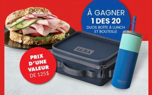 20 prix de 125 $ chacun