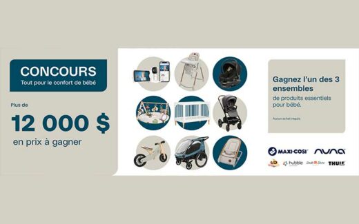 3 lots totalisant plus de 12 000 $ en articles pour bébés