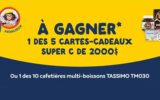 5 cartes cadeaux épicerie Super C de 2000 $ chacune