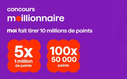 5 lots de 1 000 000 de points (8000 $ chacun)