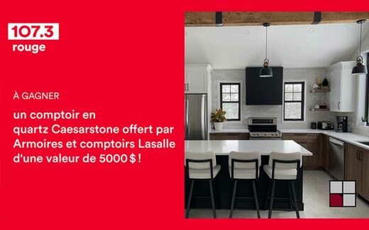 Un comptoir de Quartz CaesarStone de 5000 $