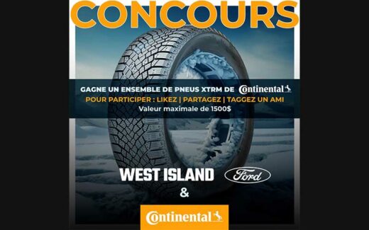 Un ensemble de pneus Continental XTRM de 1500 $