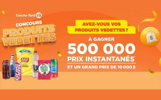 Un prix de 10 000 $ en argent et 500 000 prix instantanés