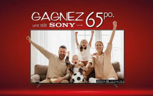 Un téléviseur Sony 65" X90L