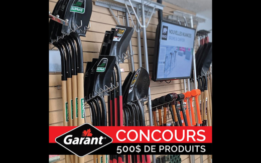 500 $ d'outils Garant