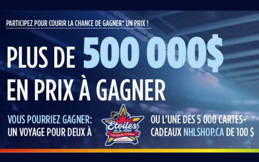 Plus de 500 000 $ en prix