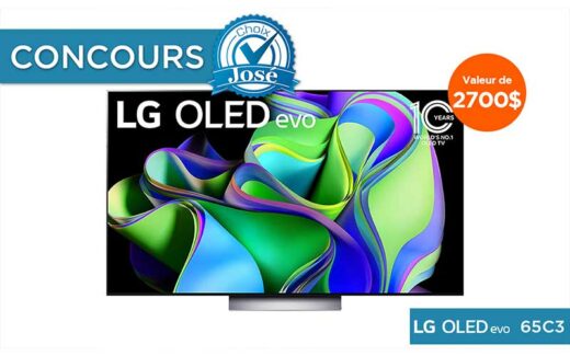 Un téléviseur 65 pouces OLED LG de 2700 $