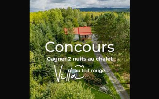 Un séjour de 690$ à la Villa au toit rouge