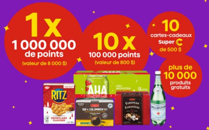 10 cartes cadeaux Super C de 500 $ chacune