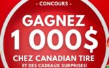 1000 $ à dépenser au Canadian Tire de Granby