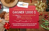 1000 $ ou 5 prix d’épicerie de 100 $ chacun