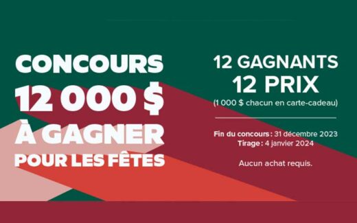 12 000 $ pour les Fêtes